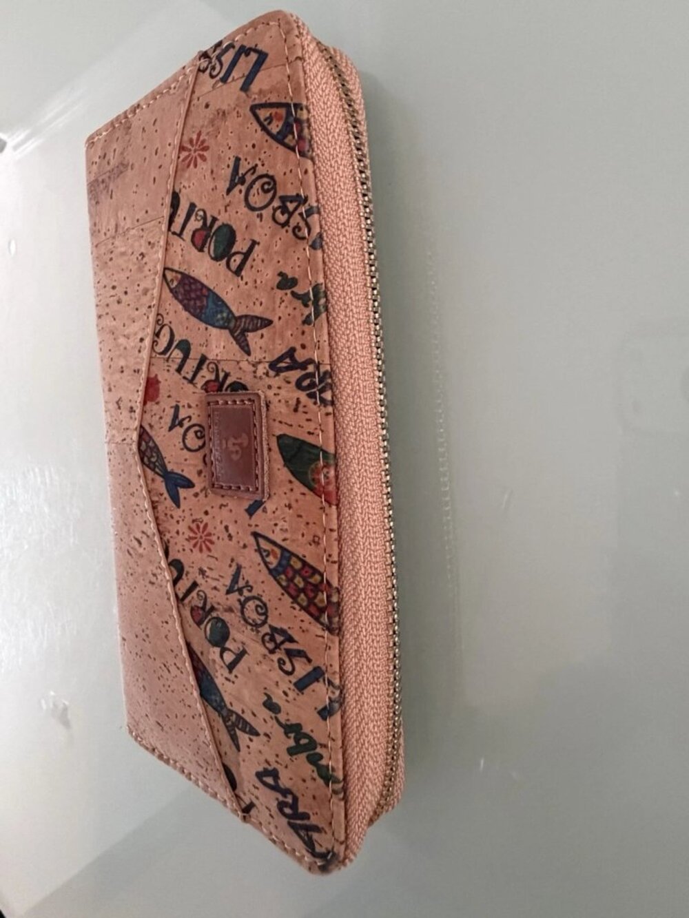 Portugal Cork Wallet Zip-Around Eco-Friendly Sustainable Vegan Natural Boho